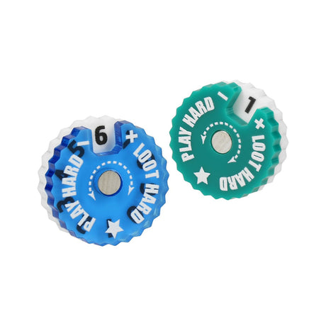 Epic Loot Box Trackers: 20mm Range 0-9 - Random Colours (9 pack)