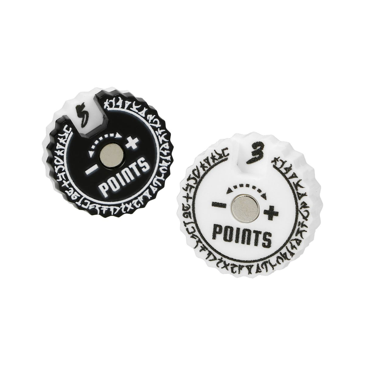 Epic Loot Box Trackers: 20mm Range 0-9 - Random Colours Runic (9 pack)
