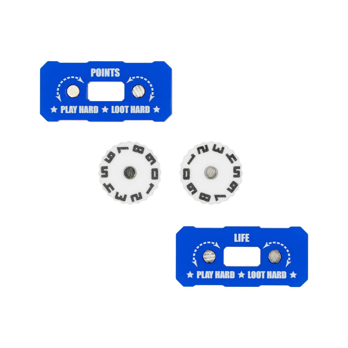 Epic Loot Box Trackers: 20x41mm Range 0-99 - Random Colours (5 pack)