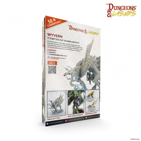 Dungeons & Lasers Miniatures Dragon Wyvern