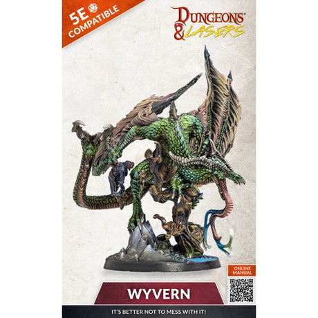 Dungeons & Lasers Miniatures Dragon Wyvern