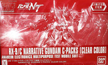 Load image into Gallery viewer, HGUC RX-9/C Gundam Narrative C-Packs Clear Color Model Kit