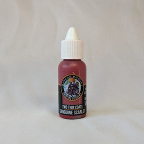 Two Thin Coats Sanguine Scarlet