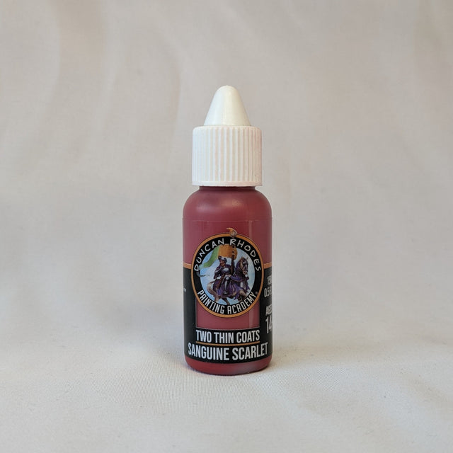 Two Thin Coats Sanguine Scarlet