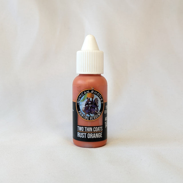 Two Thin Coats Rust Orange