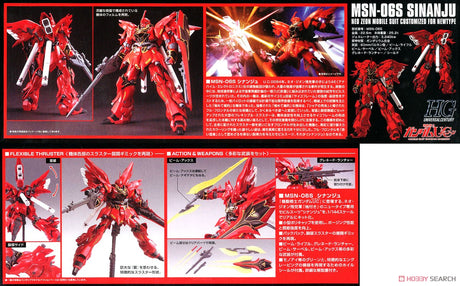 HGUC MSN-06S Sinanju 1/144 Model Kit