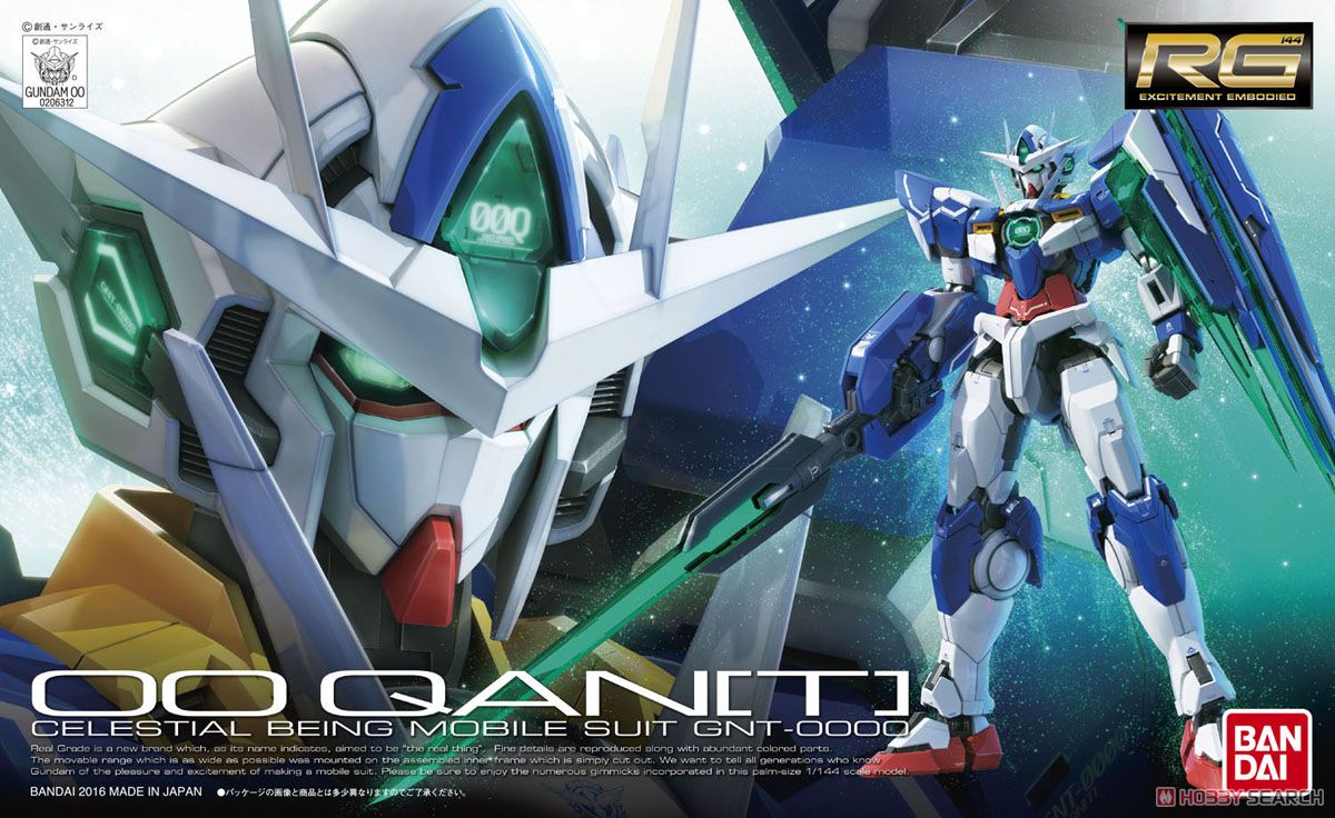 RG 00 Qan[T] 1/144 Gundam Model Kit