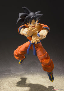 Dragon Ball Z Son Goku En Saiyan opvokset på jorden SHFiguarts actionfigur