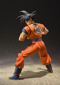 Dragon Ball Z Son Goku En Saiyan opvokset på jorden SHFiguarts actionfigur