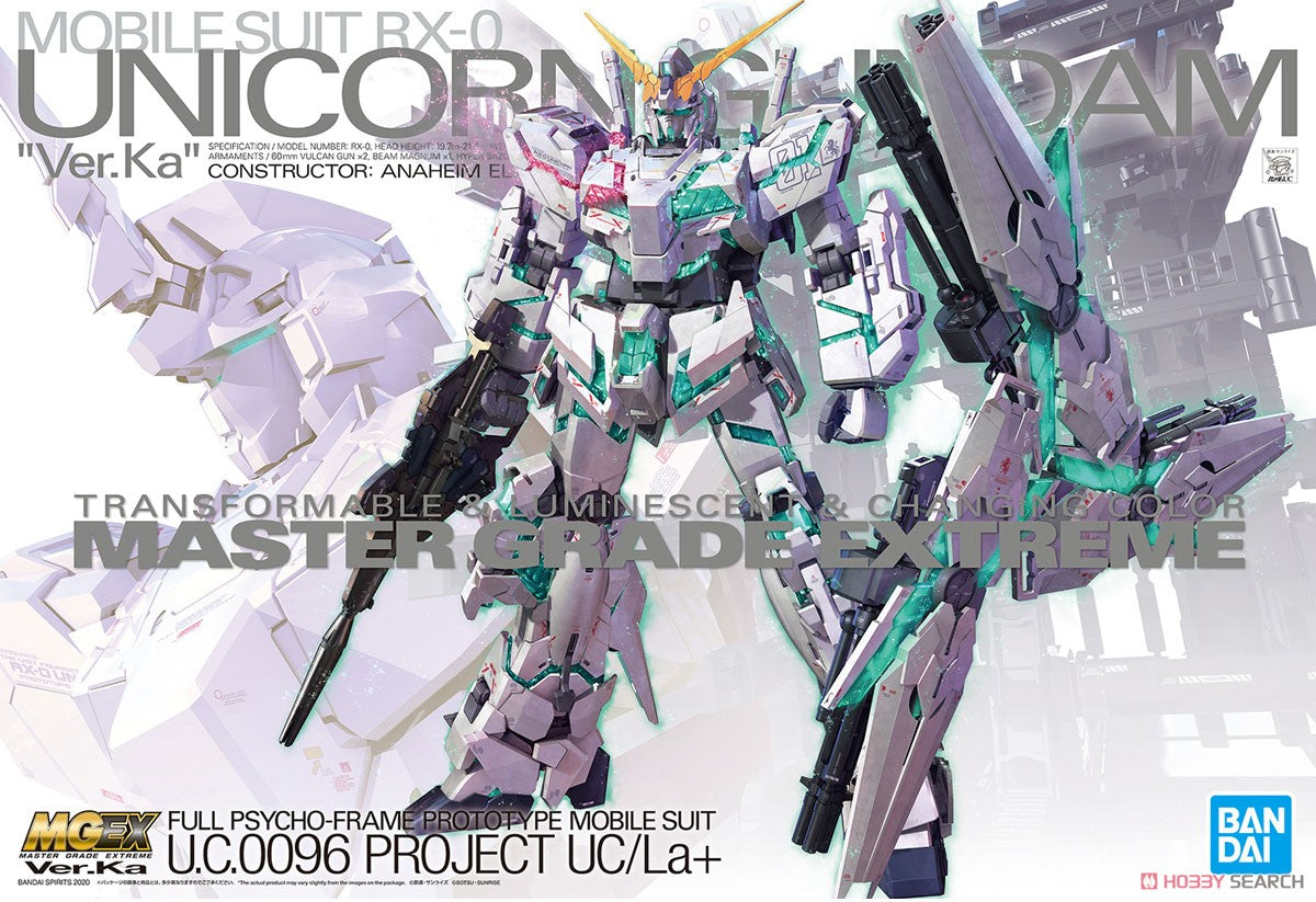 MGEX Gundam Unicorn Ver Ka. 1/100 Model Kit