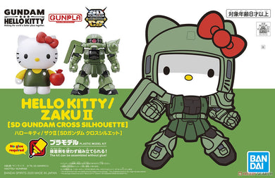SD Cross Silhouette Hello Kitty Zaku II Model Kit