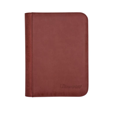 Ultra Pro Suede Collection Zippered 4-Pocket Premium PRO-Binder Ruby