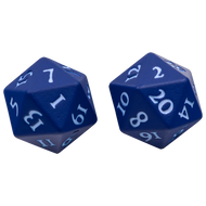 Ultra Pro Vivid Heavy Metal Dice D20 Set of 2