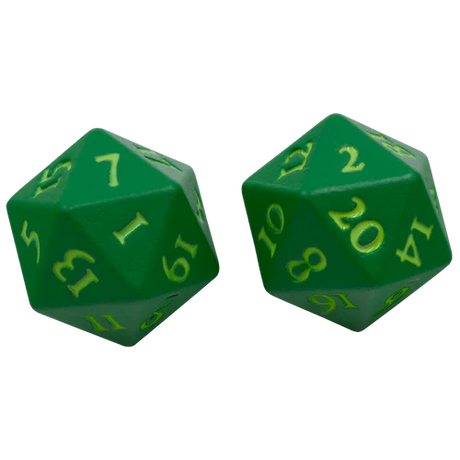 Ultra Pro Vivid Heavy Metal Dice D20 Set of 2