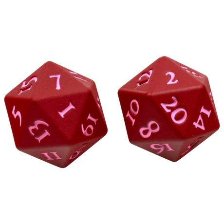Ultra Pro Vivid Heavy Metal Dice D20 Set of 2