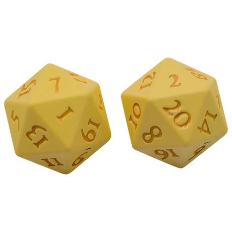 Ultra Pro Vivid Heavy Metal Dice D20 Set of 2