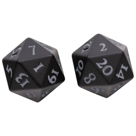 Ultra Pro Vivid Heavy Metal Dice D20 Set of 2