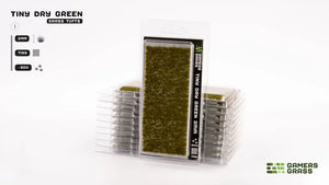 Gamers Gras, winzige Büschel, trockengrün, 2 mm