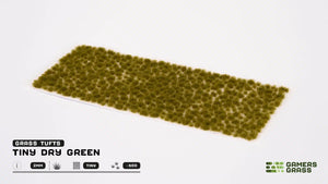 Gamers Gras, winzige Büschel, trockengrün, 2 mm