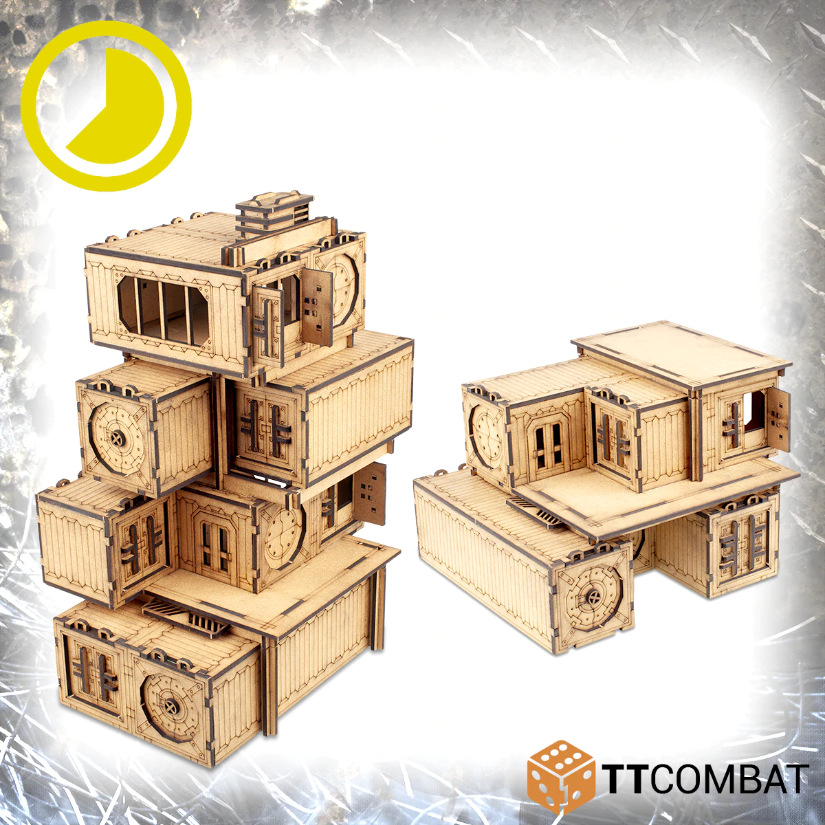 TTCombat Tabletop Scenics - Sci-fi Gothic Shanty Town Stacks