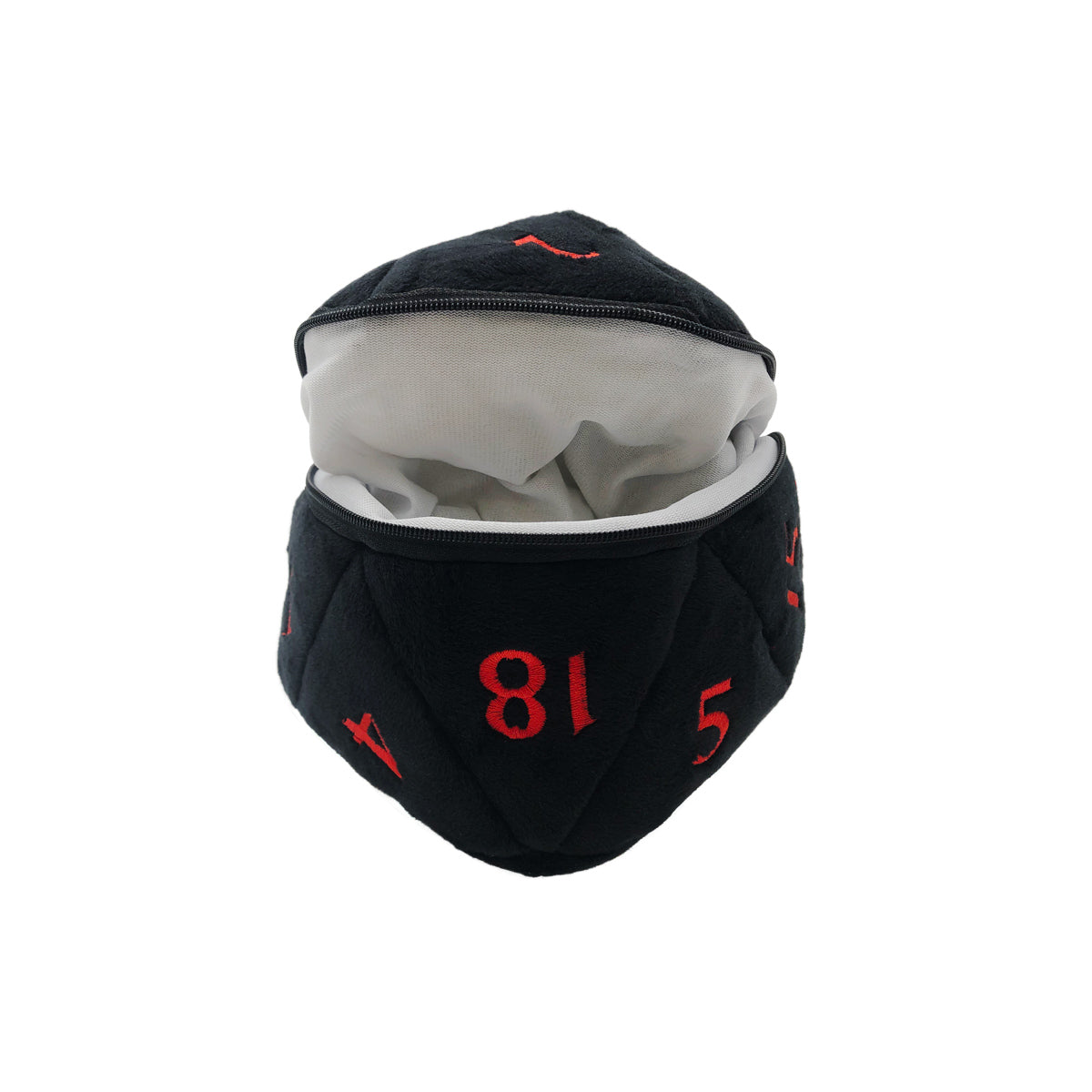 Dungeons & Dragons Black and Red D20 Plush Dice Bag