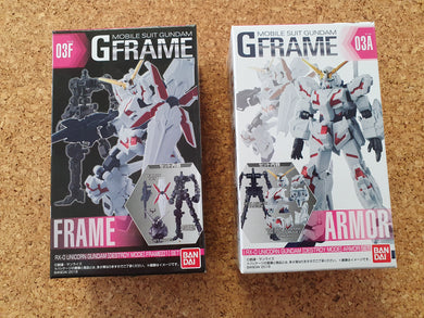 Mobile Suit Gundam G Frame RV-0 Unicorn Gundam [Destroy Mode] Armor and Frame Set