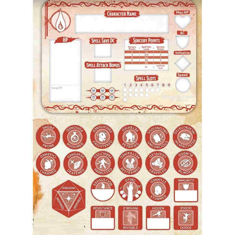 Dungeons & Dragons Sorcerer Token Set