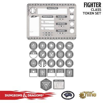 Dungeons & Dragons Fighter Token Set
