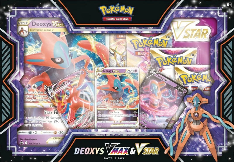 Pokemon TCG Deoxys / Zeraora VMAX & VSTAR Battle Box