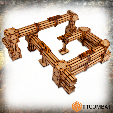 TTCombat Tabletop Scenics - Industrial Hive Sector 4: Pipelines