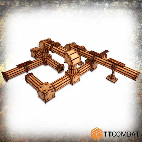 TTCombat Tabletop Scenics - Industrial Hive Sector 4: Pipelines