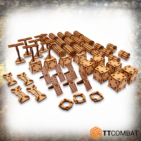 TTCombat Tabletop Scenics - Industrial Hive Sector 4: Pipelines