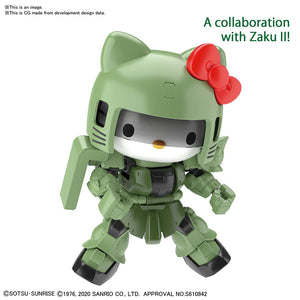 SD Cross Silhouette Hello Kitty Zaku II Model Kit