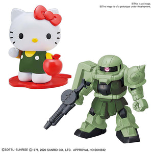 SD Cross Silhouette Hello Kitty Zaku II Model Kit