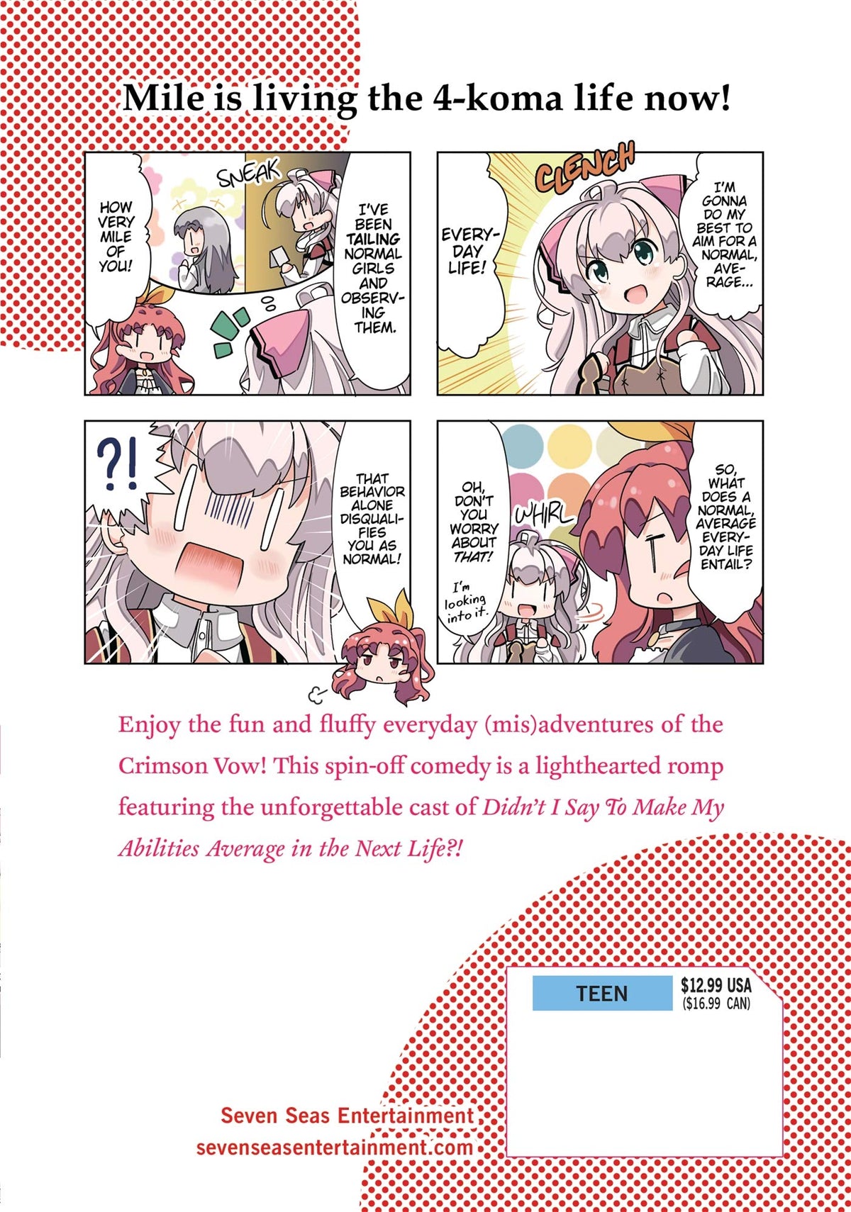 Didn't I Say To Make My Abilities Average In The Next Life?! Everyday Misadventures Volume 1