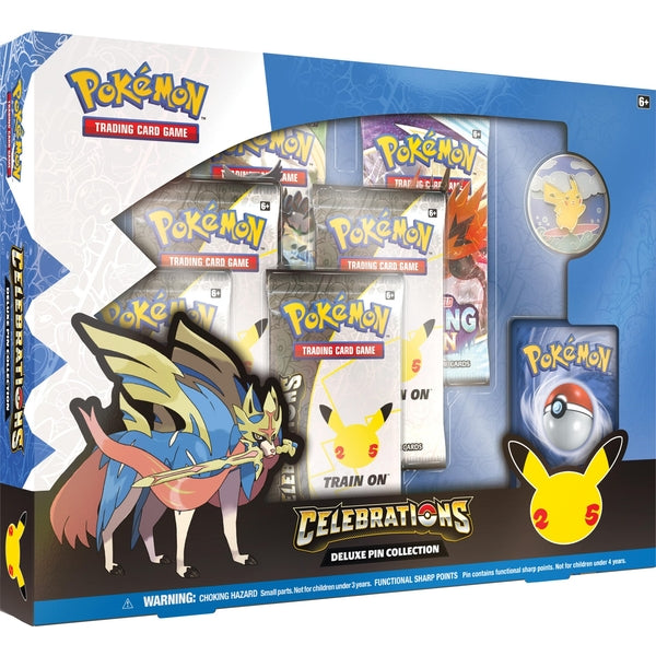 Pokemon TCG 25th Anniversary Celebrations Deluxe Pin Collection –  Travelling Man UK