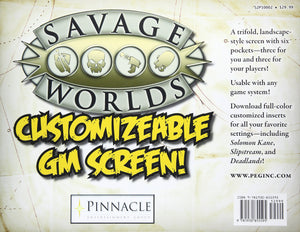 Savage Worlds Customizable GM Screen