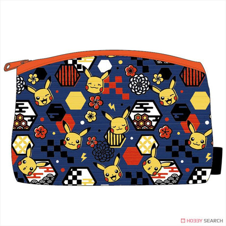 Pokemon Kirie Series Yuzen Pouch Pikachu