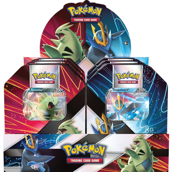 Pokemon TCG V Strikers Tin Tyranitar V/Empoleon V