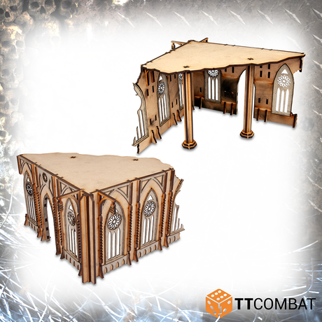 TTCombat Tabletop Scenics - Sci-fi Gothic Broken Domicilium