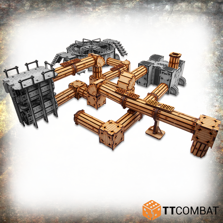TTCombat Tabletop Scenics - Industrial Hive Sector 4: Pipelines