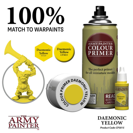 The Army Painter Colour Primer Spray - Daemonic Yellow