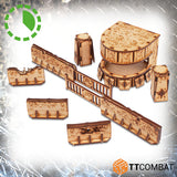 TTCombat Tabletop Scenics - Sci-fi Gothic Fortified Checkpoint