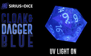 Blue Cloak and Dagger Poly 7 Set - Sirius Dice