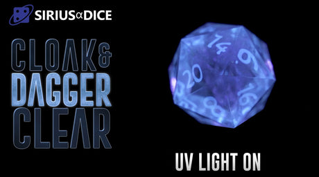 Clear Cloak and Dagger Poly 7 Set - Sirius Dice
