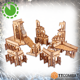 TTCombat Tabletop Scenics - Sci-fi Gothic Hallowed Ruins
