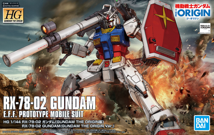 HG Gundam RX-78-2 Origin 1/144 Model Kit