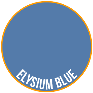 Zwei dünne Schichten Elysiumblau