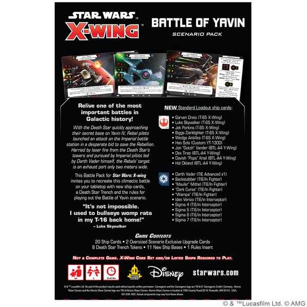 Star Wars X-Wing The Battle of Yavin Scenario Pack