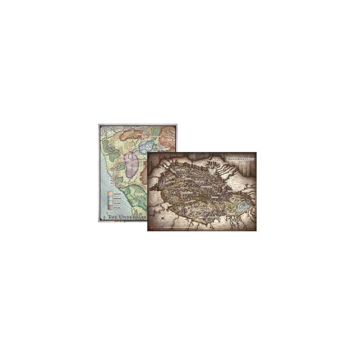 Dungeons & Dragons Out of the Abyss Map Set: 23"x16", 20"x16"